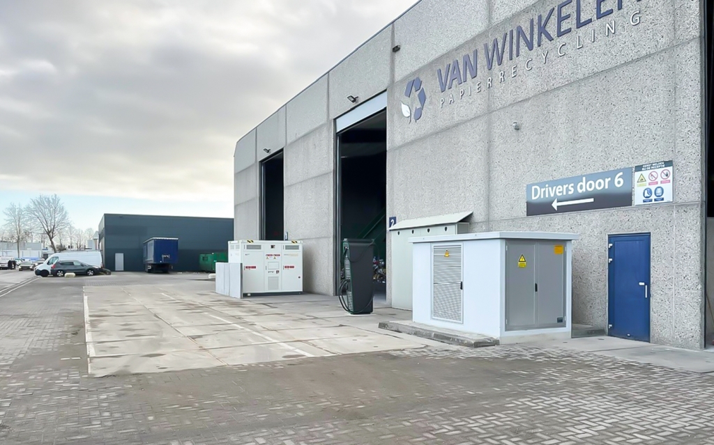 Overzicht middenspanningsinstallatie Van Winkelen Papierrecycling Zoetermeer