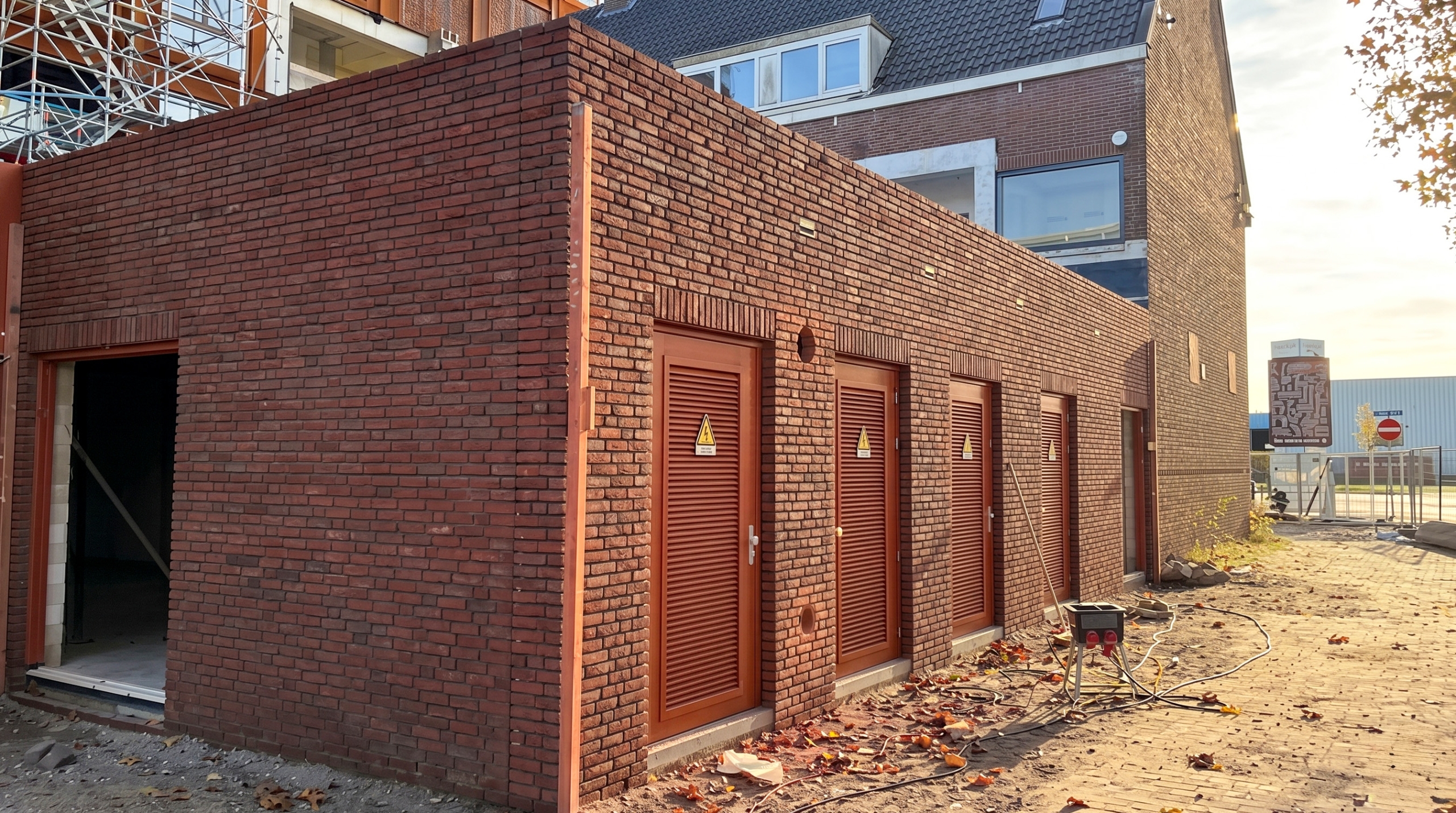 Inpandig transformatorstation voor duurzame warmte-installatie Breda